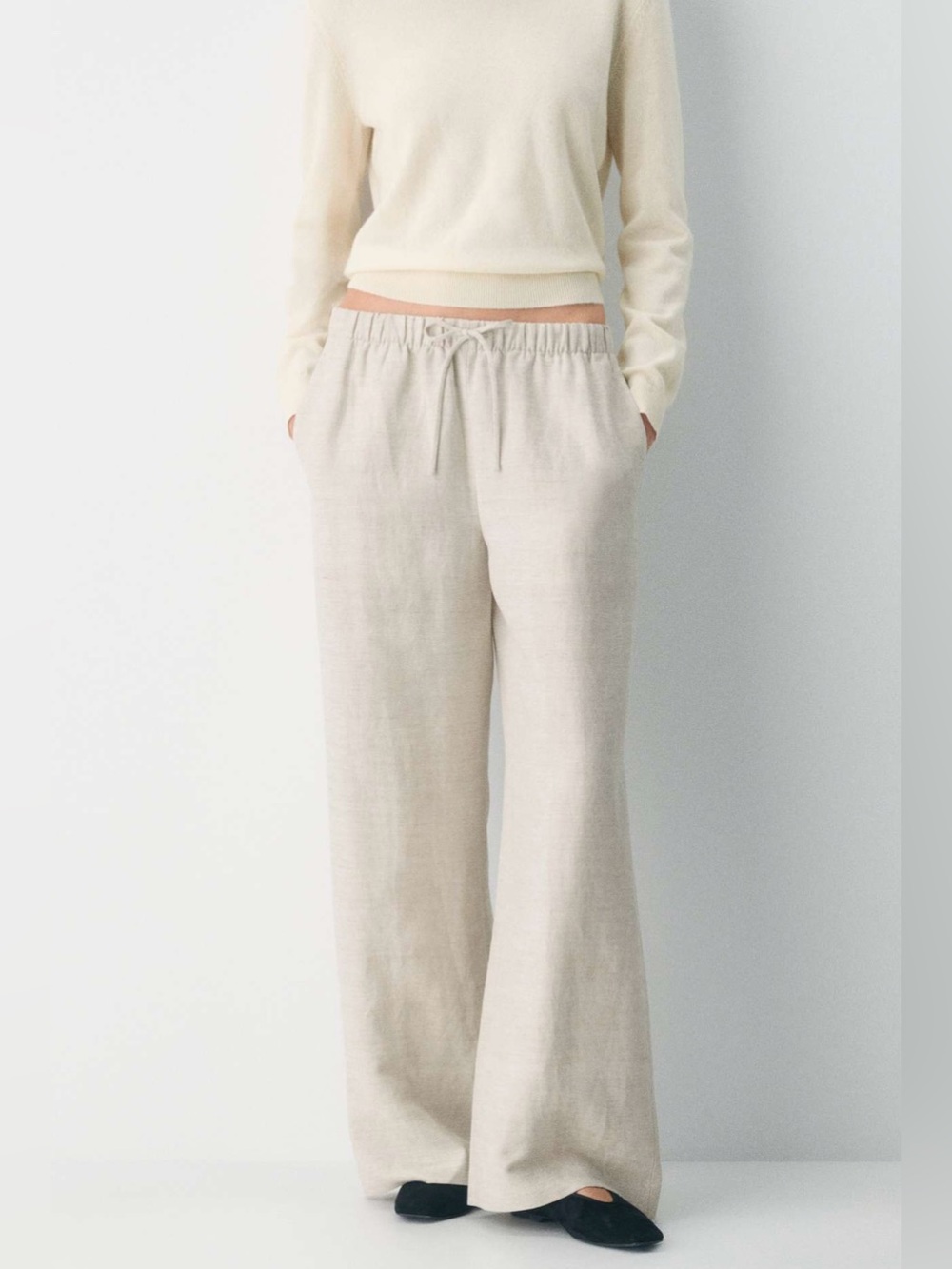 ARITZIA Lodge Cruise Linen Wide Leg Pants